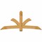 Ekena Millwork Davenport Rough Sawn Timber Gable Bracket, Western Red Cedar, 84"W x 38"H x 2"D x 6"F, 11/12 Pitch GBW084X38X0206DAV00RWR - alternate 1